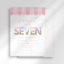 Invitación Cumpleaños de helado Dulce ser 7