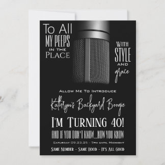 Invitación Cumpleaños de Hip Hop