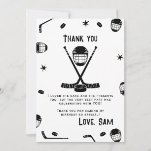 Invitación Cumpleaños de Hockey sobre Hielo descargable Graci