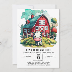 Invitación Cumpleaños de Holy Cow Wonderland