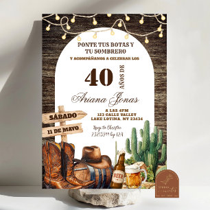 Invitación Cumpleaños de hombre adulto cerveza española