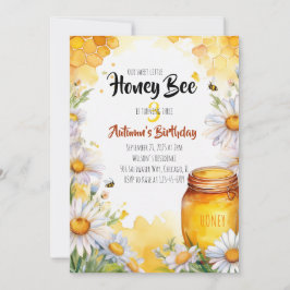 Invitación Cumpleaños de Honey Bee