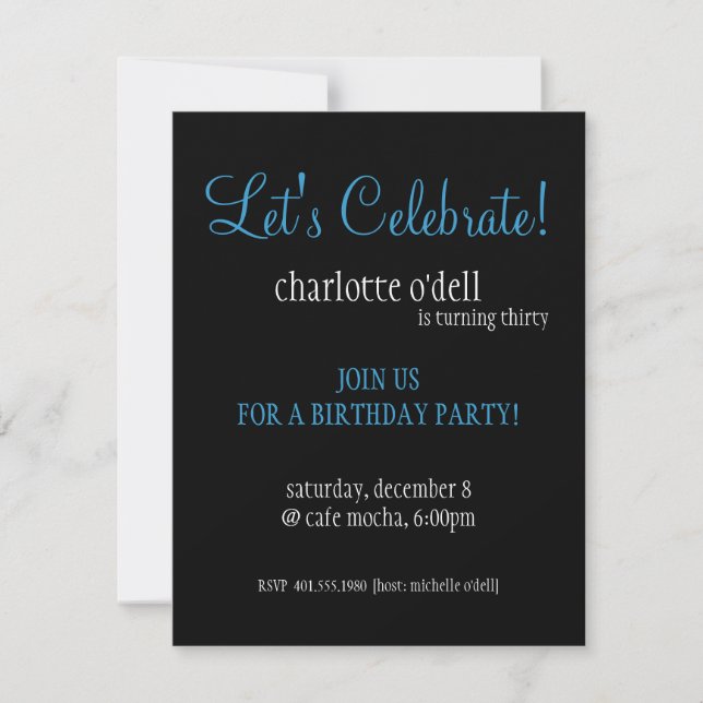 Invitación cumpleaños de impresión leopardo (Anverso)