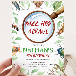 Invitación Cumpleaños de insectos