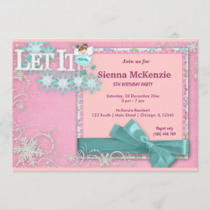 Invitación Cumpleaños de invierno