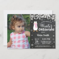 Cumpleaños de invierno Onederland niña pingüino 1e