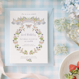 Invitación Cumpleaños de Jardín Floral de Verano