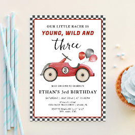 Invitación Cumpleaños de Jóvenes Salvajes y Tres Niños de Coc