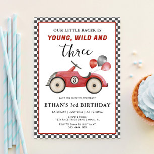 Invitación Cumpleaños de Jóvenes Salvajes y Tres Niños de Coc