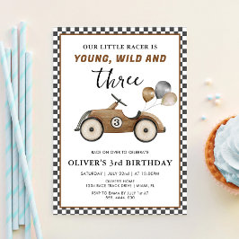 Invitación Cumpleaños de Jóvenes Salvajes y Tres Niños de Coc