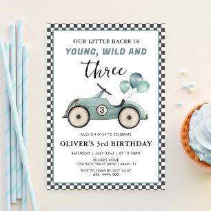 Invitación Cumpleaños de Jóvenes Salvajes y Tres Niños de Coc