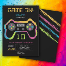 Cumpleaños de jugador de videojuegos adolescente