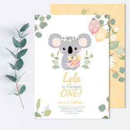 Invitación Cumpleaños de Koala