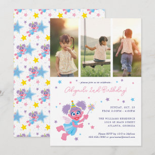 Invitación Cumpleaños de la Abby Cadabby en Plaza Sésamo