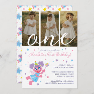 Invitación Cumpleaños de la Abby Cadabby en Plaza Sésamo