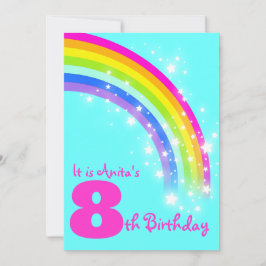 Invitación Cumpleaños de la aguamarina del cumpleaños del