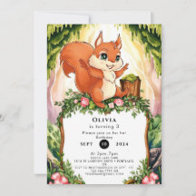 Cumpleaños de la ardilla encantada Pastel