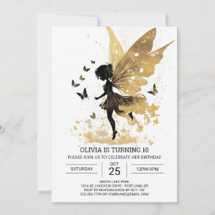 Invitación Cumpleaños de la aventura de Fairy Garden