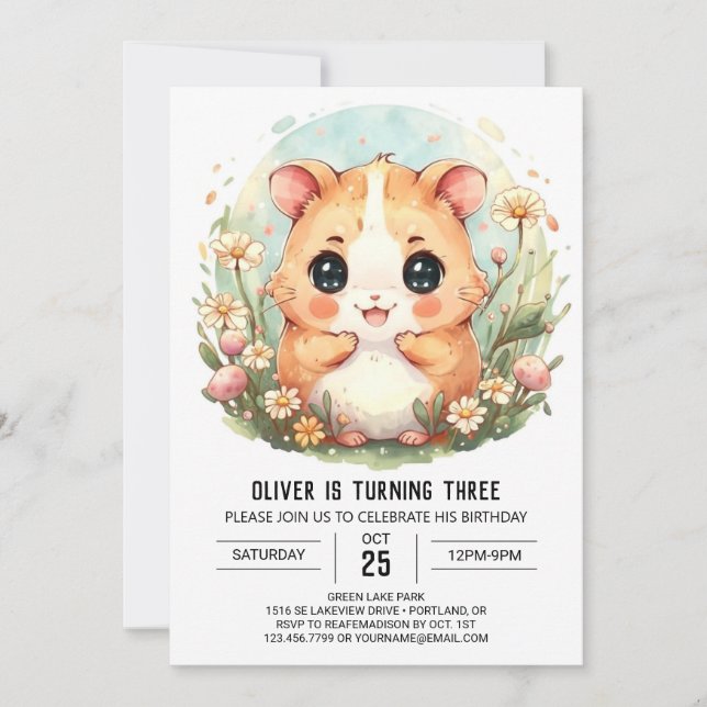 Invitación Cumpleaños de la Bandera Imprimible (Anverso)