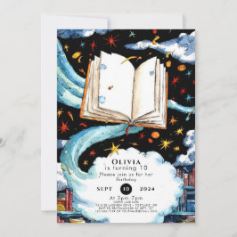 Invitación Cumpleaños de la Biblioteca del Boho