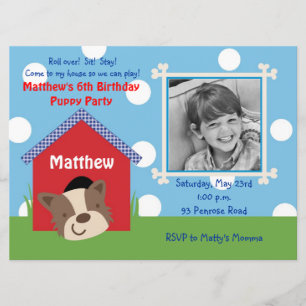 Invitación Cumpleaños de la cachorro