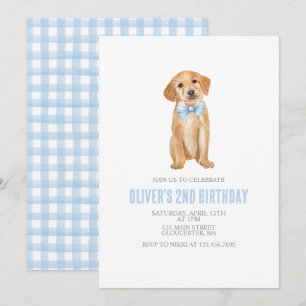 Invitación Cumpleaños de la cachorro perrito