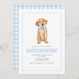 Invitación Cumpleaños de la cachorro perrito