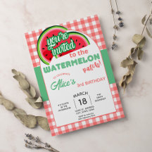 Cumpleaños de la celebración de la sandía