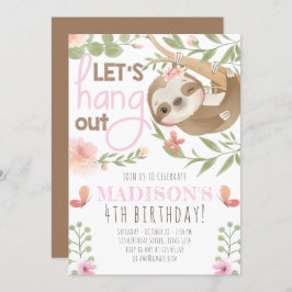 Invitación Cumpleaños de la Chica de la Eslora Cute