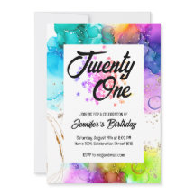 Cumpleaños de la coloración de color de la salpica