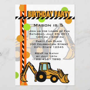Invitación Cumpleaños de la Construcción