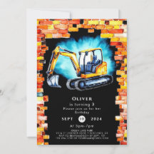 Cumpleaños de la Construcción Colorida personaliza