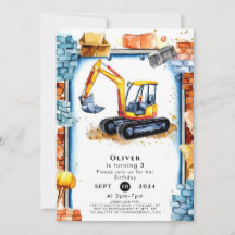 Cumpleaños de la Construcción del Personalizado En