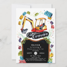 Cumpleaños de la Construcción Simple y Colorida