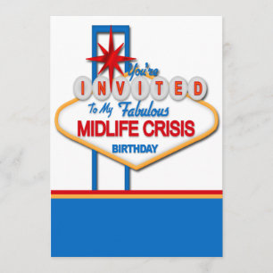 Invitación Cumpleaños de la crisis de la media vida del
