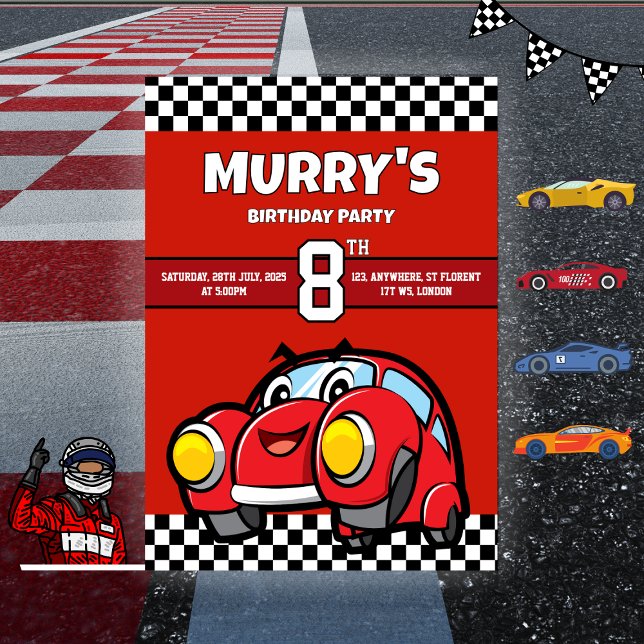 Invitación Cumpleaños de la Fiesta de Cumpleaños 8 de los Coc (Subido por el creador)