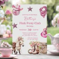 Cumpleaños de la Fiesta de Pony Rosa Nova
