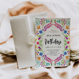 Invitación Cumpleaños de la Fiesta Mexicana