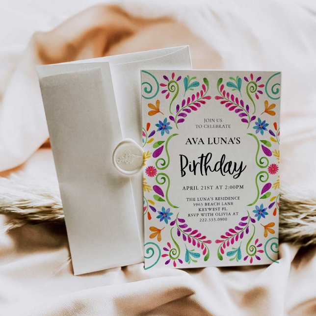 Invitación Cumpleaños de la Fiesta Mexicana (Subido por el creador)