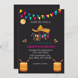 Invitación Cumpleaños de la Fiesta Mexicana colorida