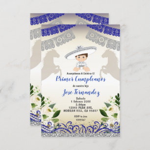 Invitación Cumpleaños de la Fiesta PRIMER CUMPLEANOS Uno de l