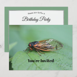 Invitación Cumpleaños de la Foto Cicada