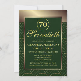 Invitación Cumpleaños De La Frontera Esteraldo Verde Y Oro