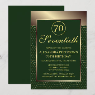 Invitación Cumpleaños De La Frontera Esteraldo Verde Y Oro