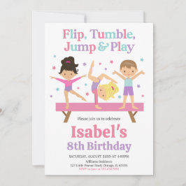 Invitación Cumpleaños de la Gimnasia Salta Tumble