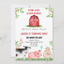 Invitación Cumpleaños de la granja