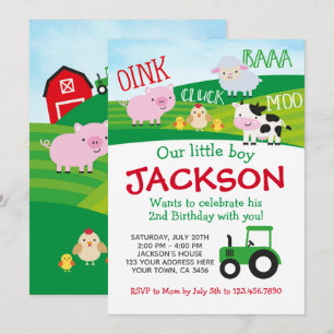 Invitación Cumpleaños de la granja