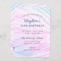 Cumpleaños de la hoja tropical pintada