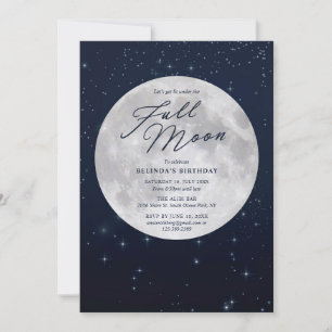 Invitación Cumpleaños de la luna llena