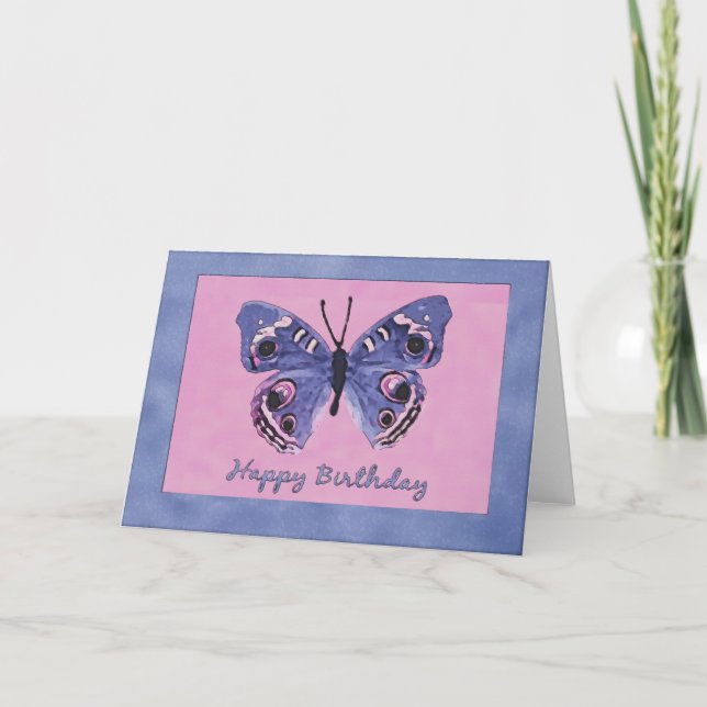 Invitación Cumpleaños de la mariposa (Anverso)